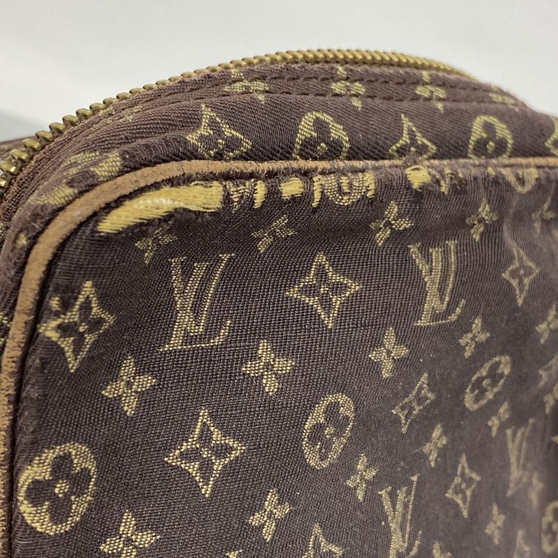 Louis Vuitton Shoulder Bag Monogram Mini Lin Danube M95228 Gray Ebeneu Women's
