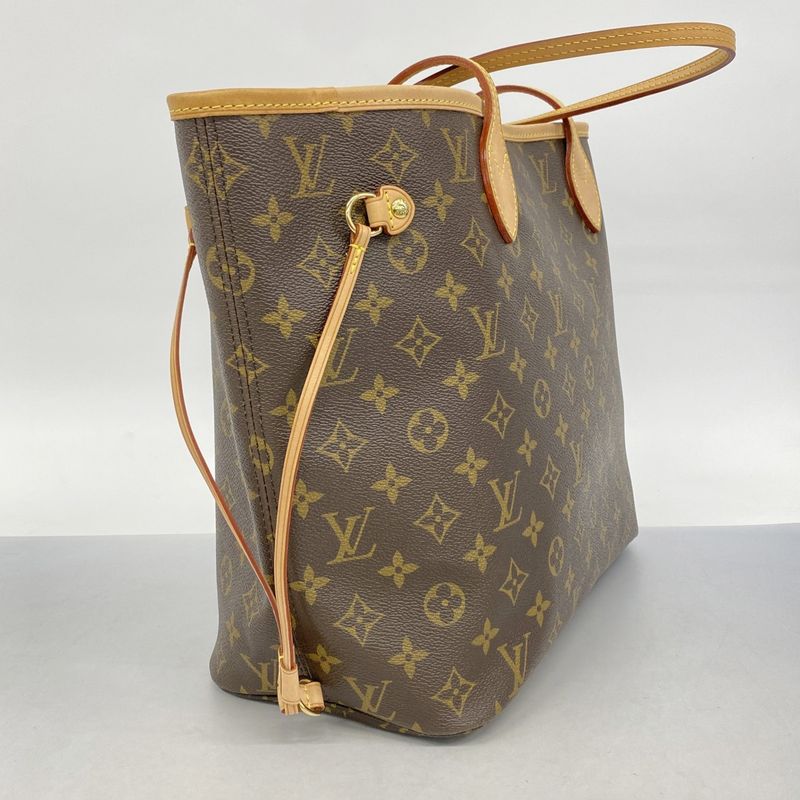 Louis Vuitton Tote Bag Monogram Neverfull MM M40156 Brown Ladies