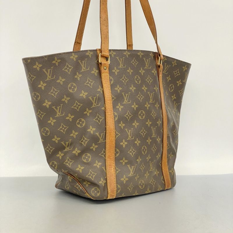 Louis Vuitton Tote Bag Monogram Sac Shopping M51108 Brown Ladies