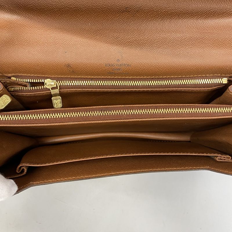Louis Vuitton Handbag Monogram Concorde M51190 Brown Ladies