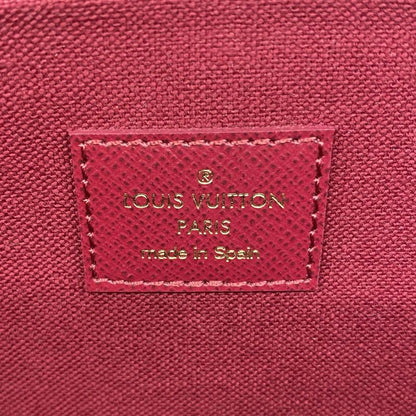 Louis Vuitton Shoulder Wallet Monogram Pochette Felicie M81896 Brown Fuchsia