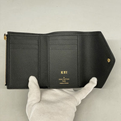 Louis Vuitton Monogram And Empreinte Portefeuille Victorine Trifold Wallet