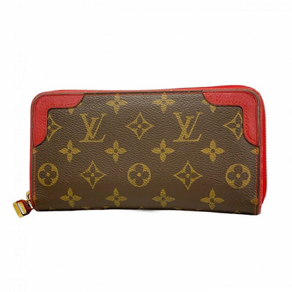 Louis Vuitton Long Wallet Monogram Retiro Zippy Wallet M61854 Brown Threes