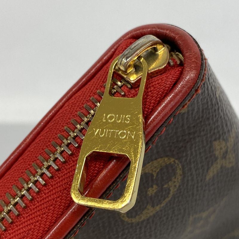 Louis Vuitton Long Wallet Monogram Retiro Zippy Wallet M61854 Brown Threes