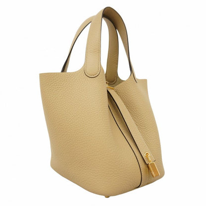 Hermes Handbag Picotin Lock PM Taurillon Cles Mance Trench Gold Hardware K