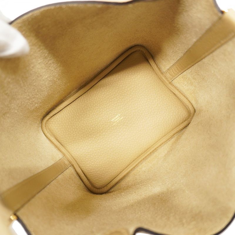 Hermes Handbag Picotin Lock PM Taurillon Cles Mance Trench Gold Hardware K