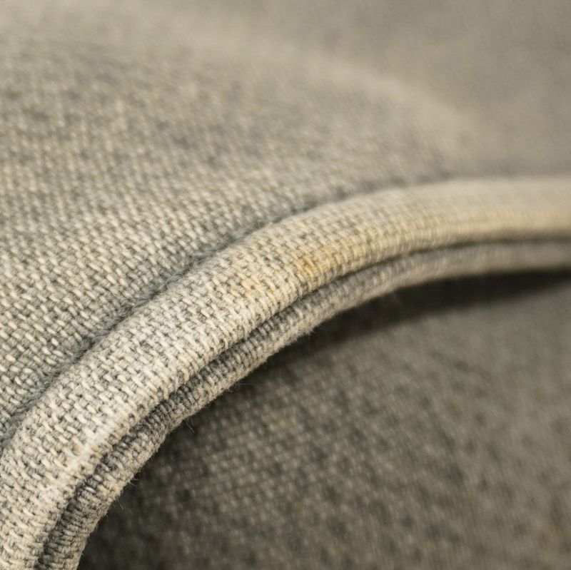 Chanel Tote Bag Deauville Canvas Gray Black Silver Hardware Women's