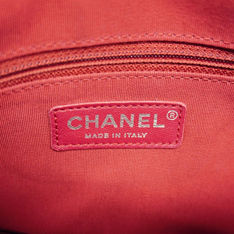 Chanel Shoulder Bag Gabrielle Lambskin Beige Black Gold/silver Hardware Women