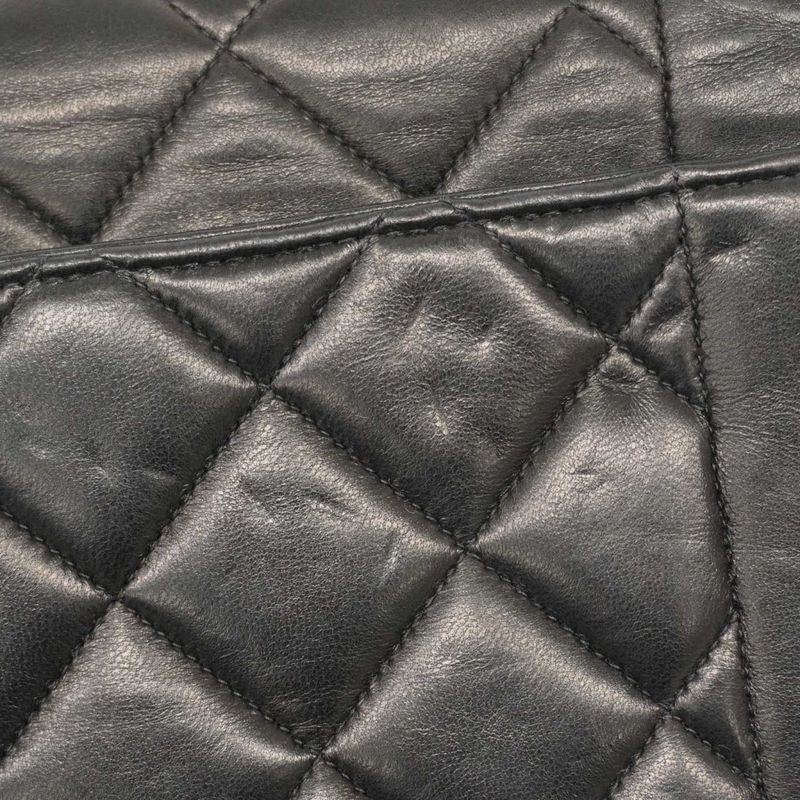 Chanel Shoulder Bag Diana Lambskin Black Gold Hardware Women