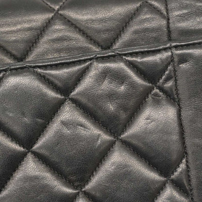 Chanel Shoulder Bag Diana Lambskin Black Gold Hardware Women