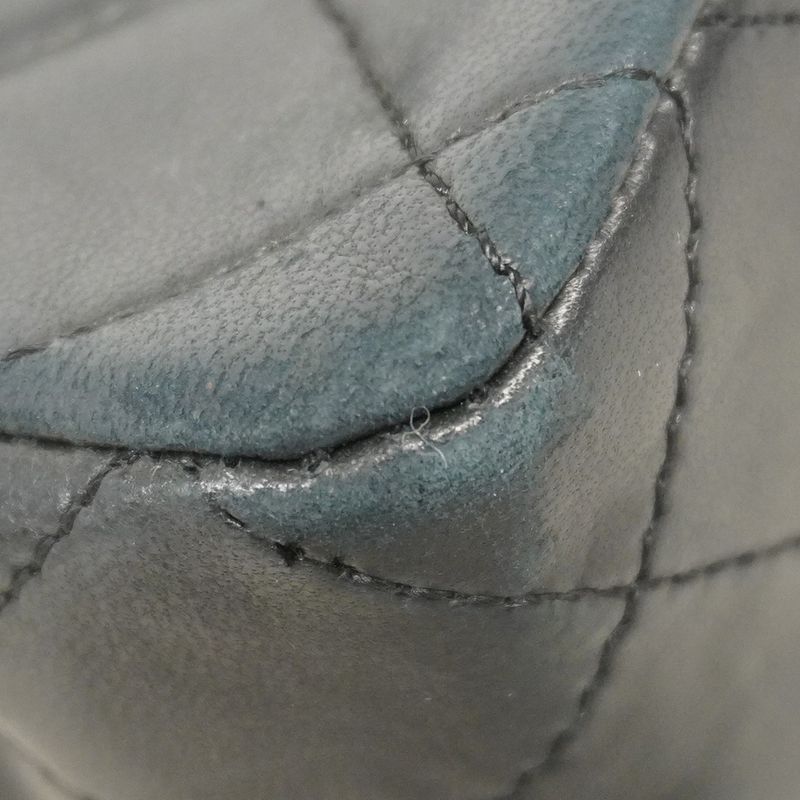 Chanel Shoulder Bag Matelasse Lambskin Black Gold Hardware Women