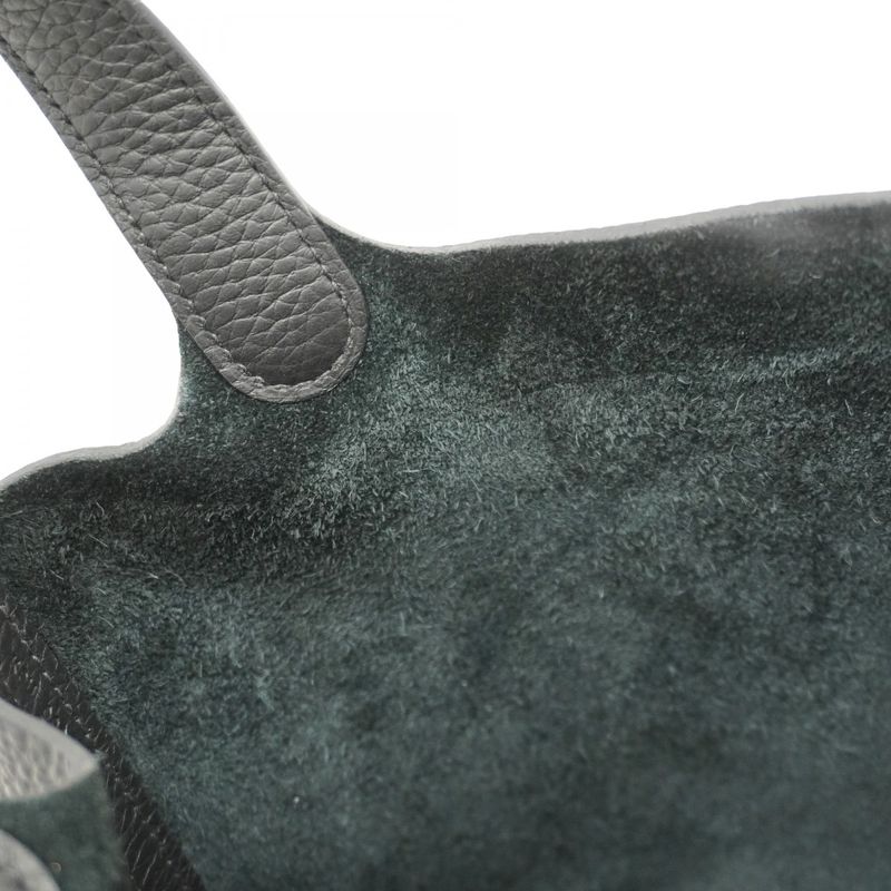 Hermes Handbag Picotin Lock PM Taurillon Cles Mance Black Gold Hardware K