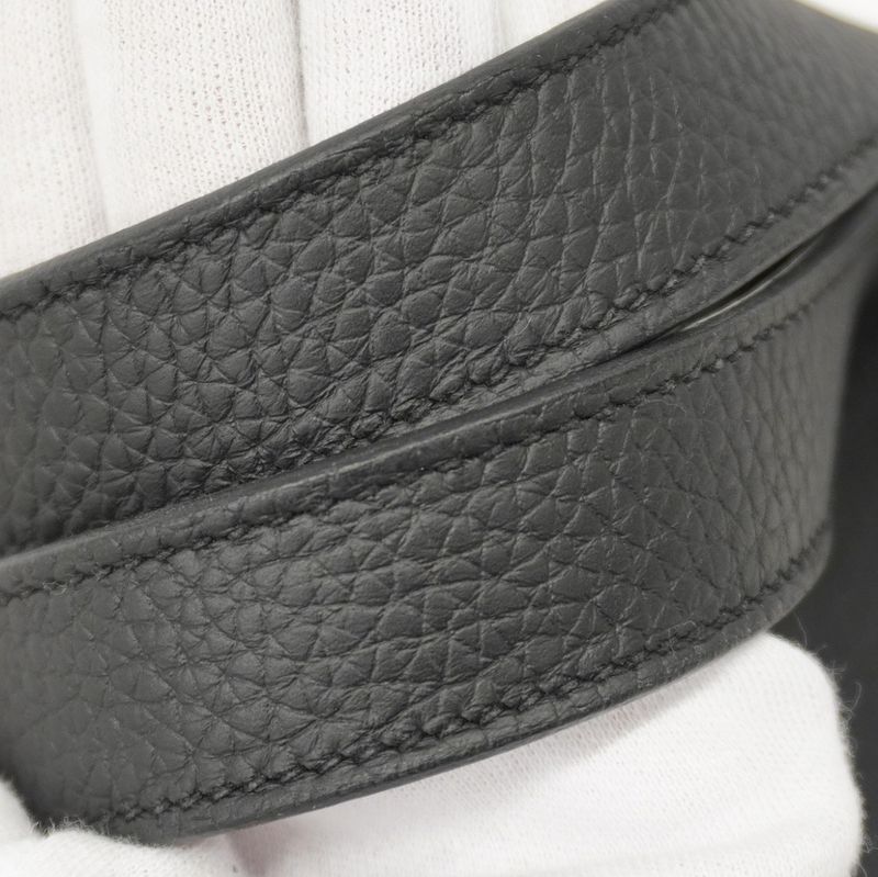 Hermes Handbag Picotin Lock PM Taurillon Cles Mance Black Gold Hardware K