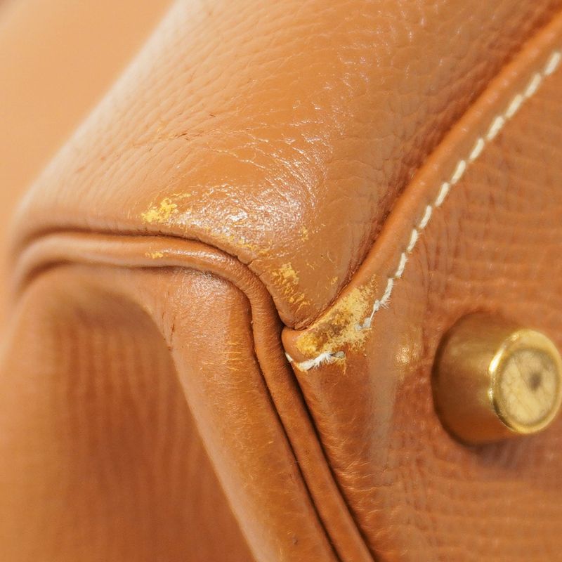 Hermes Handbag Kelly 32 Courchevel Gold Hardware □A Engraved 2way Bag Ladies