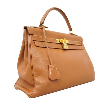 Hermes Handbag Kelly 32 Courchevel Gold Hardware □A Engraved 2way Bag Ladies
