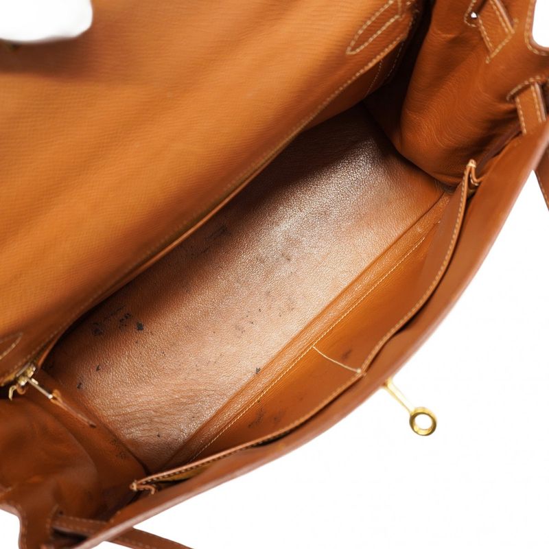 Hermes Handbag Kelly 32 Courchevel Gold Hardware □A Engraved 2way Bag Ladies