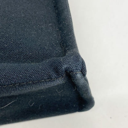 Hermes Tote Bag Deauville PM Canvas Black Silver Hardware Women