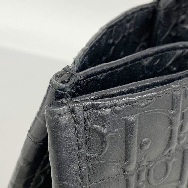 Christian Dior Tote Bag Oblique Book Tote Leather Black Cles Deuce