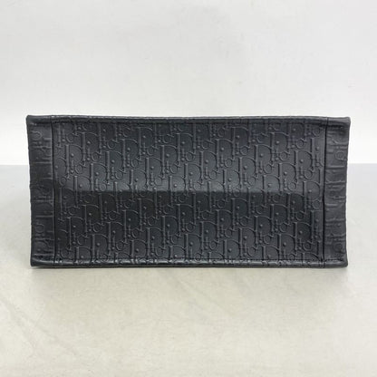 Christian Dior Tote Bag Oblique Book Tote Leather Black Cles Deuce