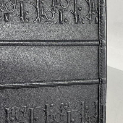 Christian Dior Tote Bag Oblique Book Tote Leather Black Cles Deuce