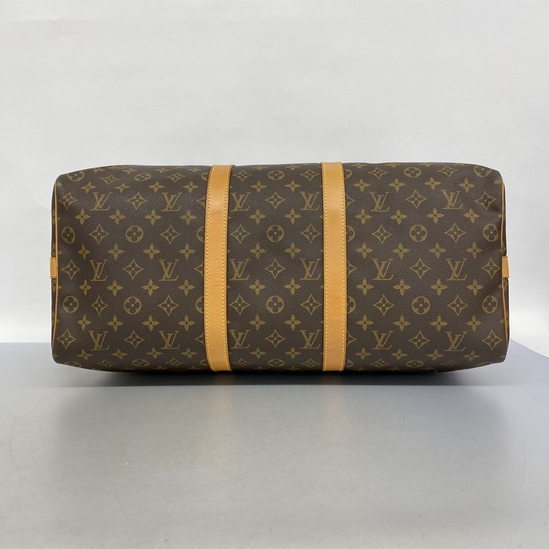 Louis Vuitton Boston Bag Monogram Keepall Bandoliere 50 M41416 Brown Men Women