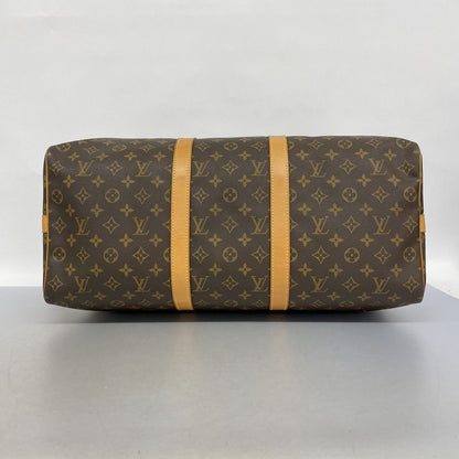 Louis Vuitton Boston Bag Monogram Keepall Bandoliere 50 M41416 Brown Men Women