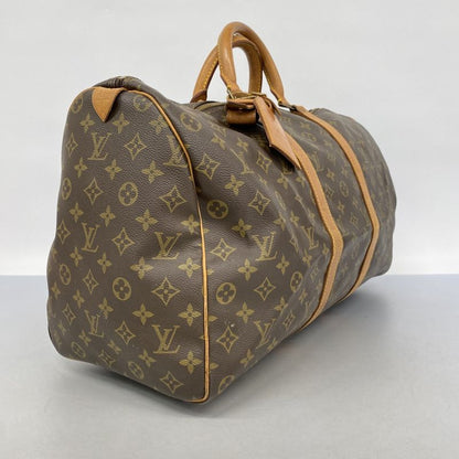 Louis Vuitton Boston Bag Monogram Keepall 50 M41426 Brown Men Women Unisex