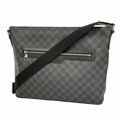 Louis Vuitton Shoulder Bag Damier Graphite Mique MM N41106 Black Gray Men's