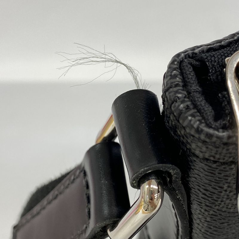 Louis Vuitton Shoulder Bag Damier Graphite Mique MM N41106 Black Gray Men's