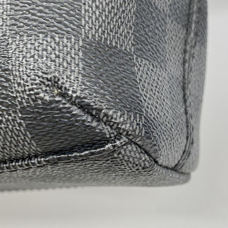 Louis Vuitton Shoulder Bag Damier Graphite Mique MM N41106 Black Gray Men's