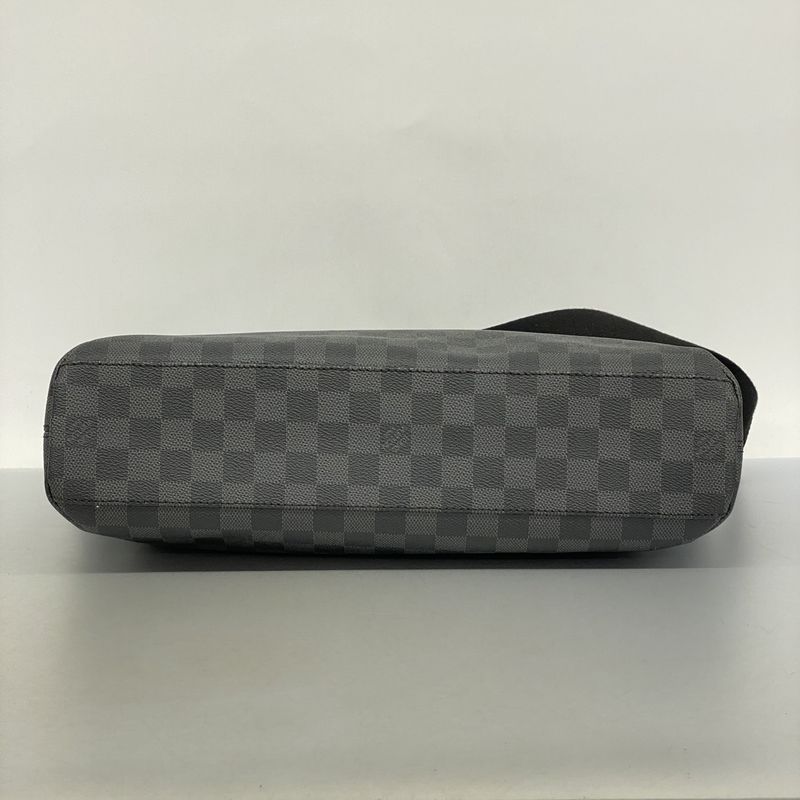 Louis Vuitton Shoulder Bag Damier Graphite Mique MM N41106 Black Gray Men's