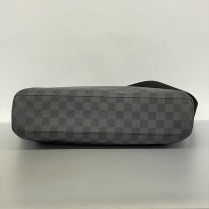 Louis Vuitton Shoulder Bag Damier Graphite Mique MM N41106 Black Gray Men's