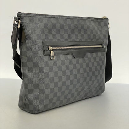 Louis Vuitton Shoulder Bag Damier Graphite Mique MM N41106 Black Gray Men's