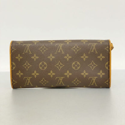 Louis Vuitton Shoulder Bag Monogram Pochette Twin GM M51852 Brown Ladies