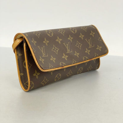 Louis Vuitton Shoulder Bag Monogram Pochette Twin GM M51852 Brown Ladies