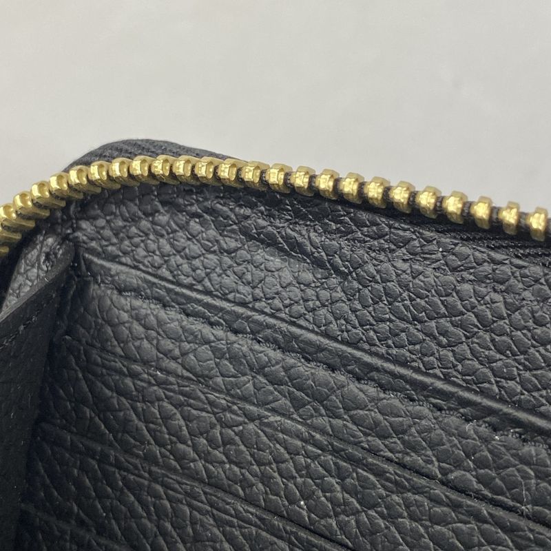 Louis Vuitton Monogram Empreinte Zippy Wallet M61864 Noir Black Ladies