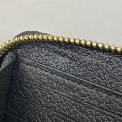 Louis Vuitton Monogram Empreinte Zippy Wallet M61864 Noir Black Ladies