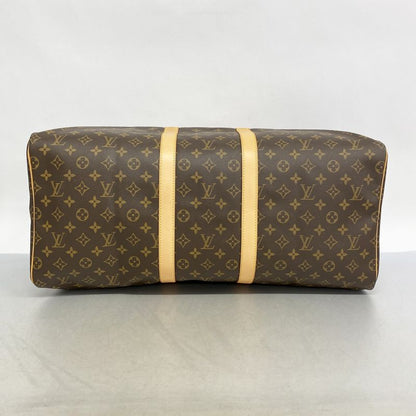 Louis Vuitton Boston Bag Monogram Keepall 55 M41424 Brown Men Women Unisex