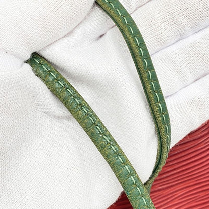 Louis Vuitton Epi Noe M44082 Shoulder Bag Castilian Red/borneo Green/toledo