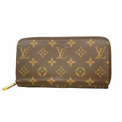 Louis Vuitton Long Wallet Monogram Zippy Wallet M42616 Brown Men Women Unisex