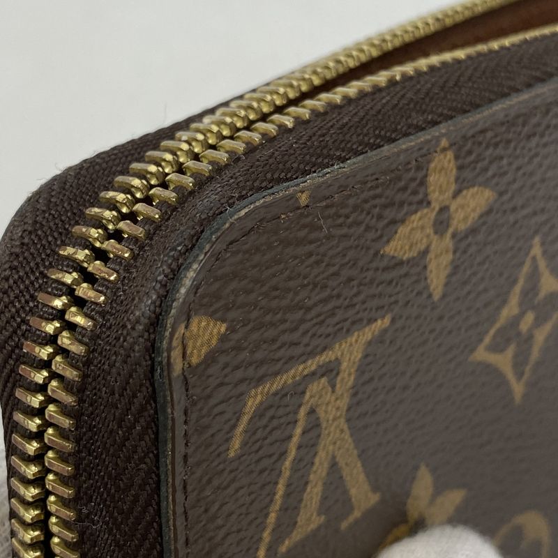 Louis Vuitton Long Wallet Monogram Zippy Wallet M42616 Brown Men Women Unisex