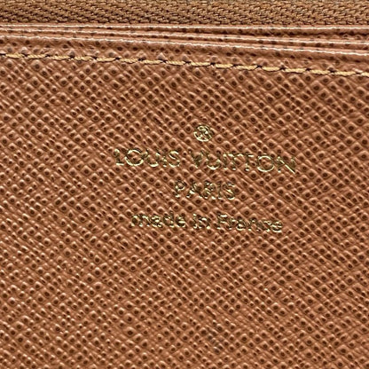 Louis Vuitton Long Wallet Monogram Zippy Wallet M42616 Brown Men Women Unisex