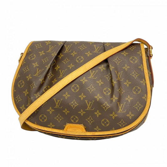 Louis Vuitton Shoulder Bag Monogram Menilmontane MM M40473 Brown Ladies
