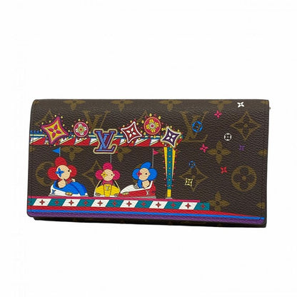 Louis Vuitton Long Wallet Monogram Portefeuille Sarah NM M69747 Brown Ladies