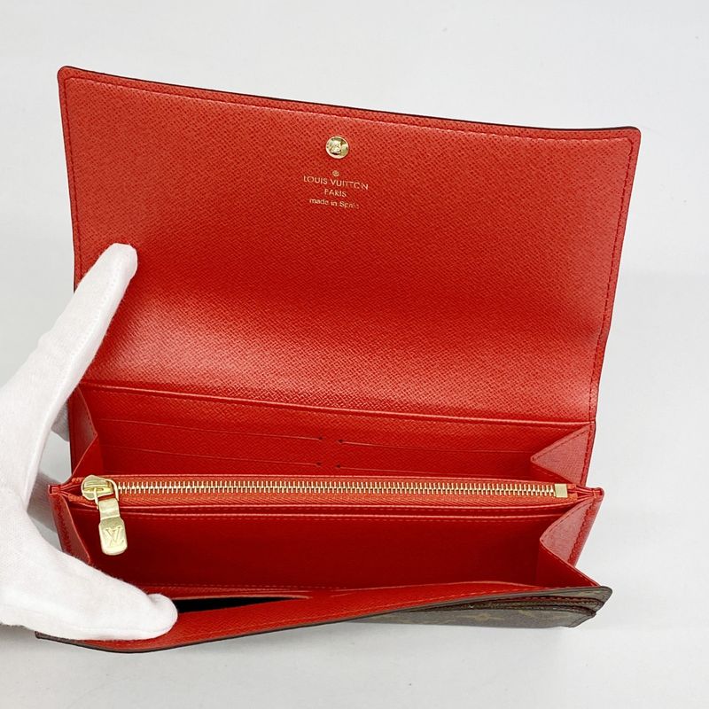 Louis Vuitton Long Wallet Monogram Portefeuille Sarah NM M69747 Brown Ladies