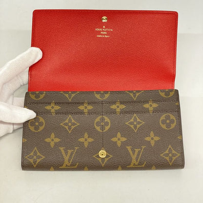 Louis Vuitton Long Wallet Monogram Portefeuille Sarah NM M69747 Brown Ladies