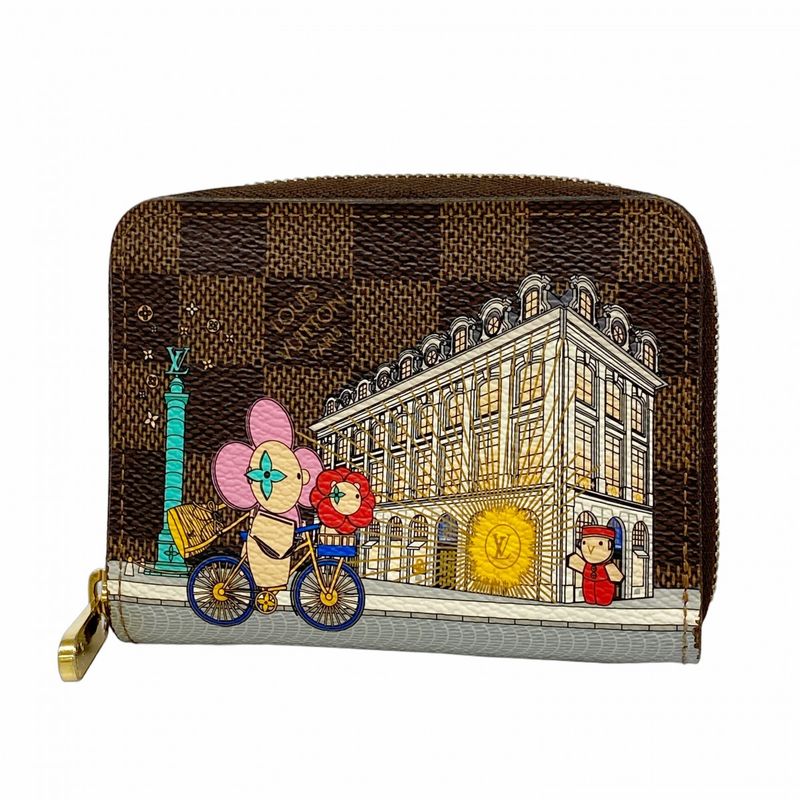 Louis Vuitton Coin Case Damier Vivienne Zippy Coin Purse N63552 Ebène/multicolor