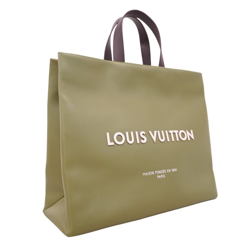 Louis Vuitton Tote Bag LV Package Shopper Tote MM M26082 Khaki 2way Bag Men