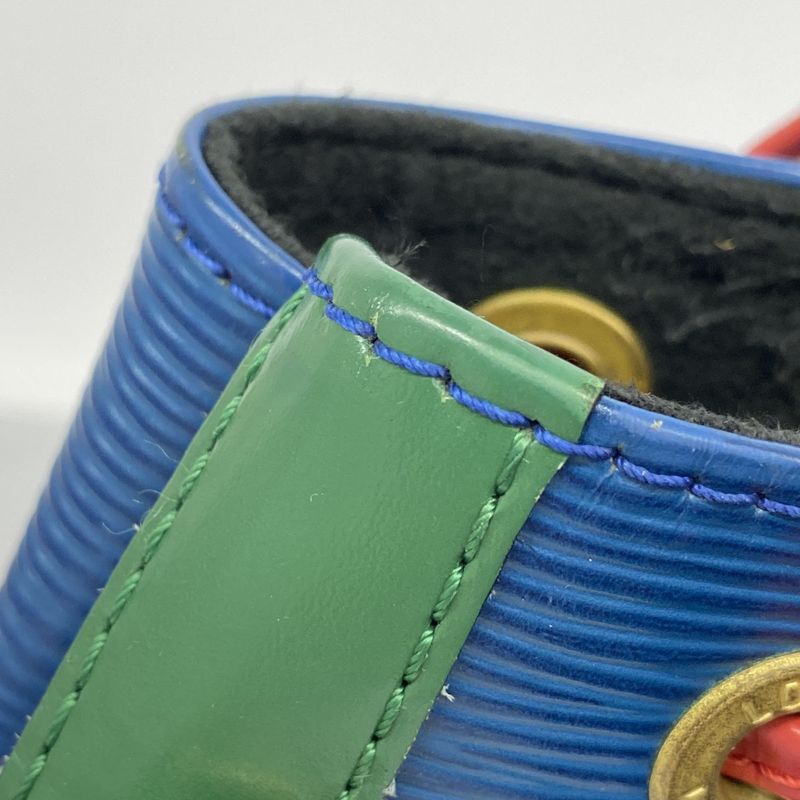 Louis Vuitton Epi Shoulder Bag Epi Tricolor Noe M44084 Toledo Blue/castilian