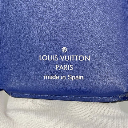 Louis Vuitton Taiga Llama Discovery Compact Wallet M67620 Cobalt Men's
